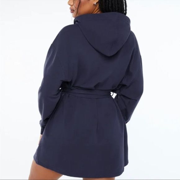 Savage x Fenty Forever Savage Short Robe Navy Sz M/L - Picture 4 of 7